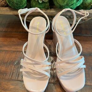 Madden Girl  Pink Wedge Sandals / New never worn.
